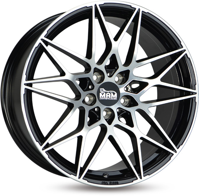 Mam B2 (8.5X20) black front polish