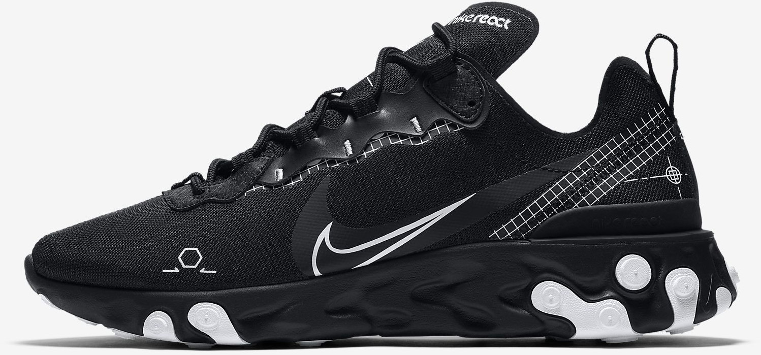nike air max black white gray