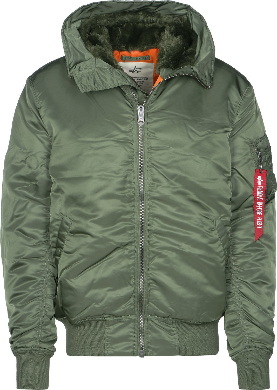Buy Alpha Industries MA-1 Hooded sage green (158104-01) from £122.49 ...