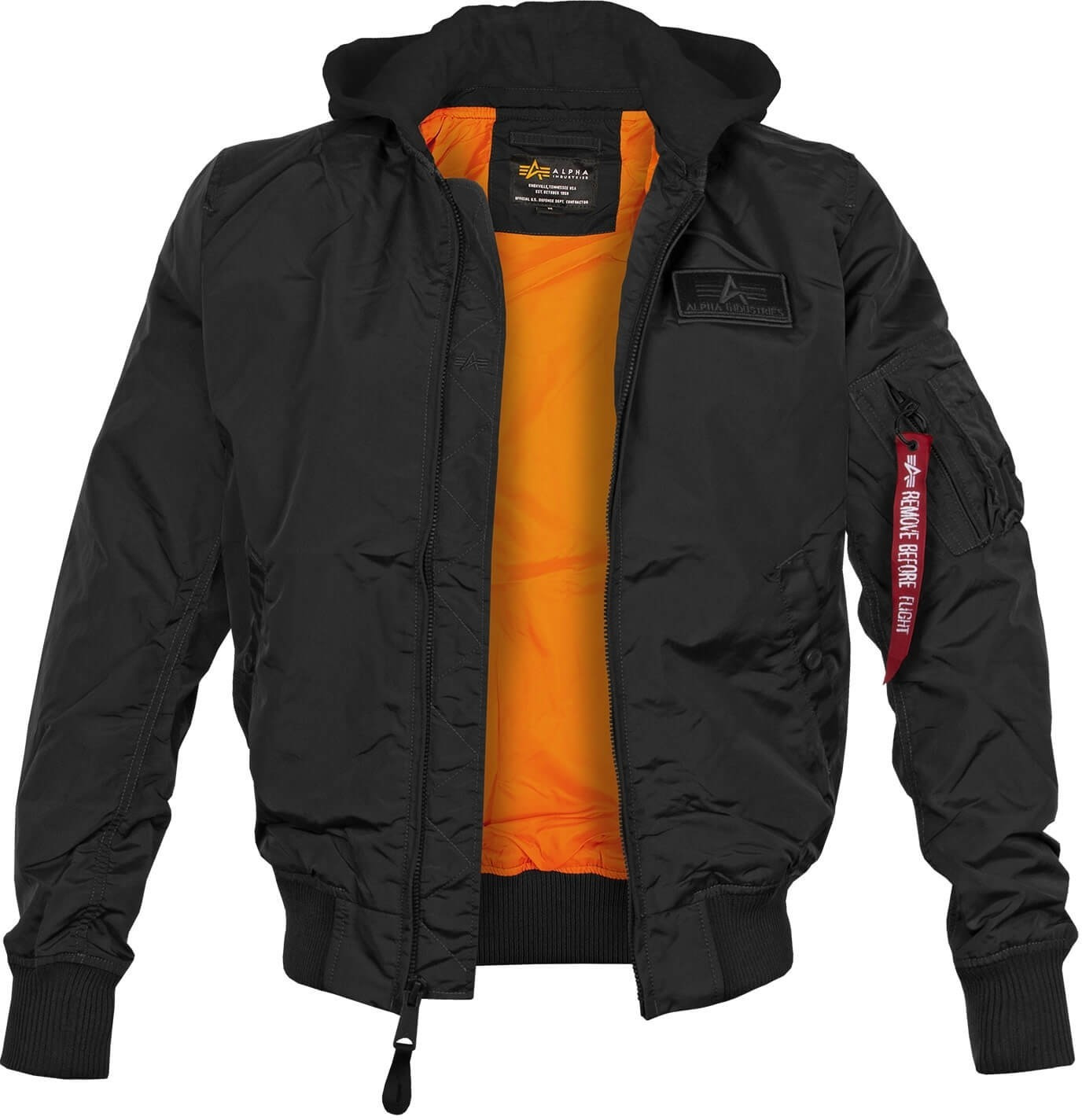 Alpha Industries MA-1 TT Hood black (196108-515)