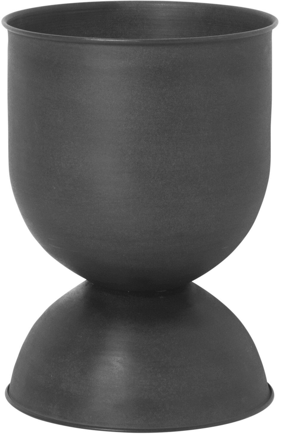 Ferm Living Hourglass Flowerpot Small Ø31cm x 42,5cm Black Dark Grey
