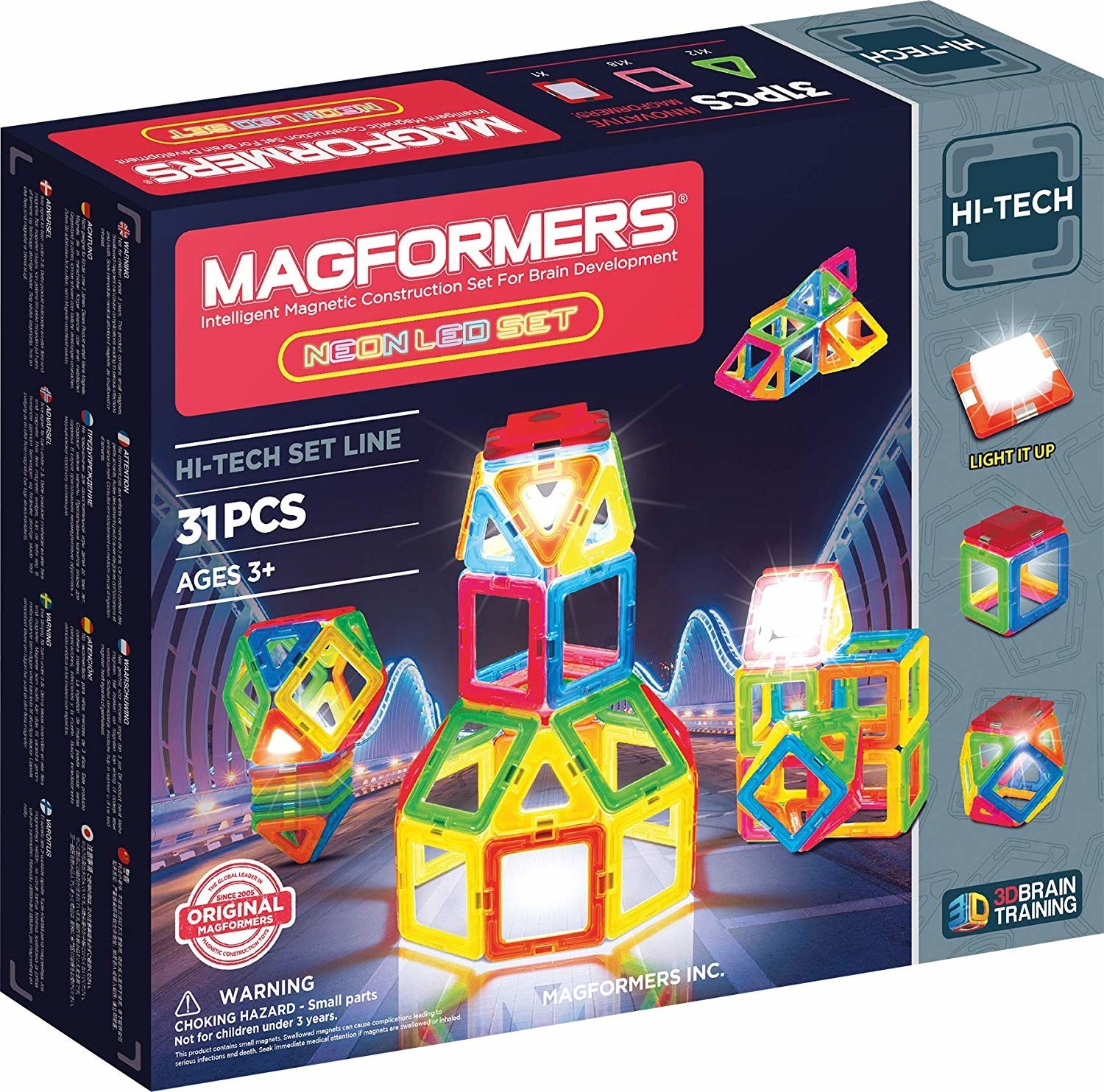 Imaginarium Magformers Neon Led Set 31 pcs