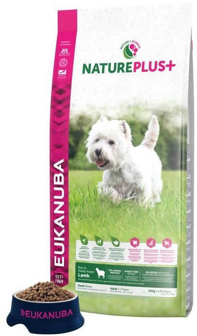 Eukanuba Adultes petite race NaturePlus+ agneau (14 kg)