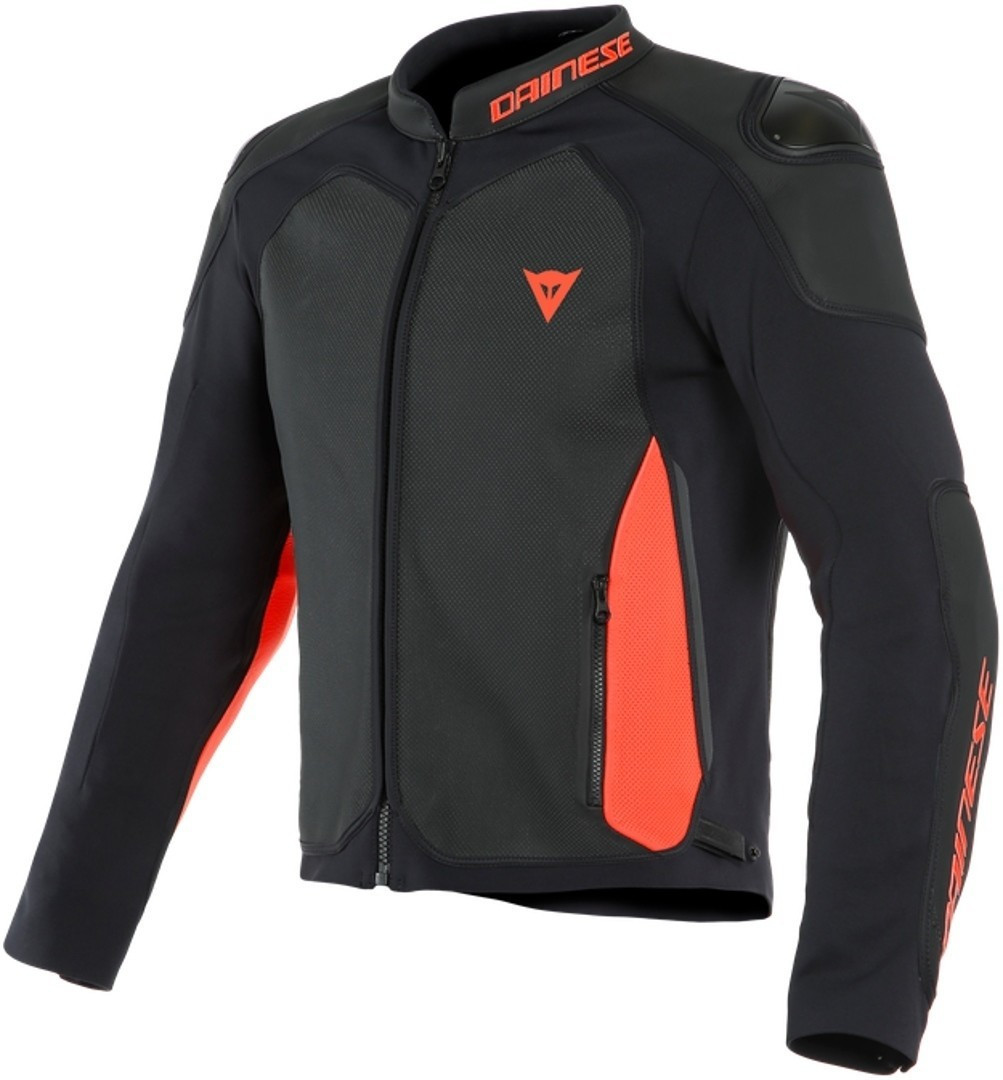 Dainese Blouson Intrepida perforé noir/rouge