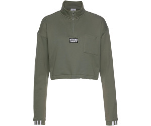 adidas women's cropped sweatshirt