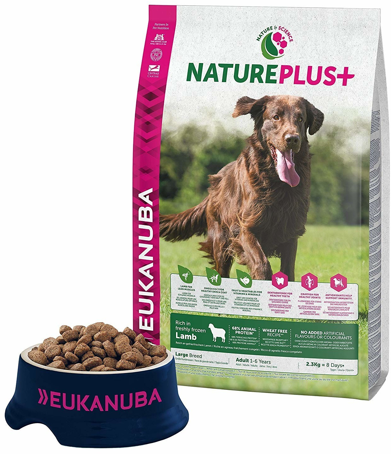 Eukanuba Adultes grande race NaturePlus+ agneau (2,3 kg)