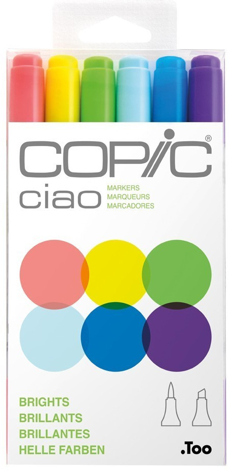 COPIC ciao 6 pieces Set Brights (22075665)