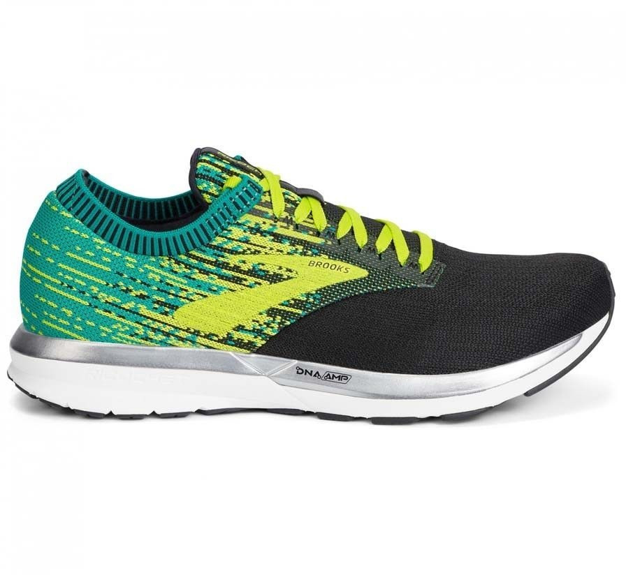 Brooks Ricochet (1102931D) black/lime/blue grass