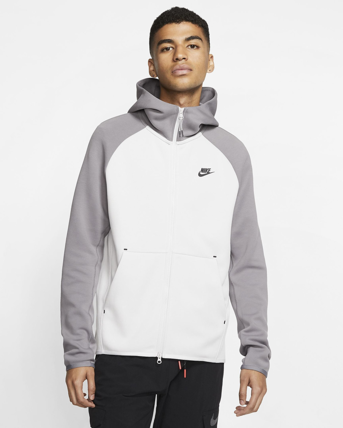 Nike Men's Full-Zip Hoodie Tech Fleece Vast Grey/Gunsmoke/Black