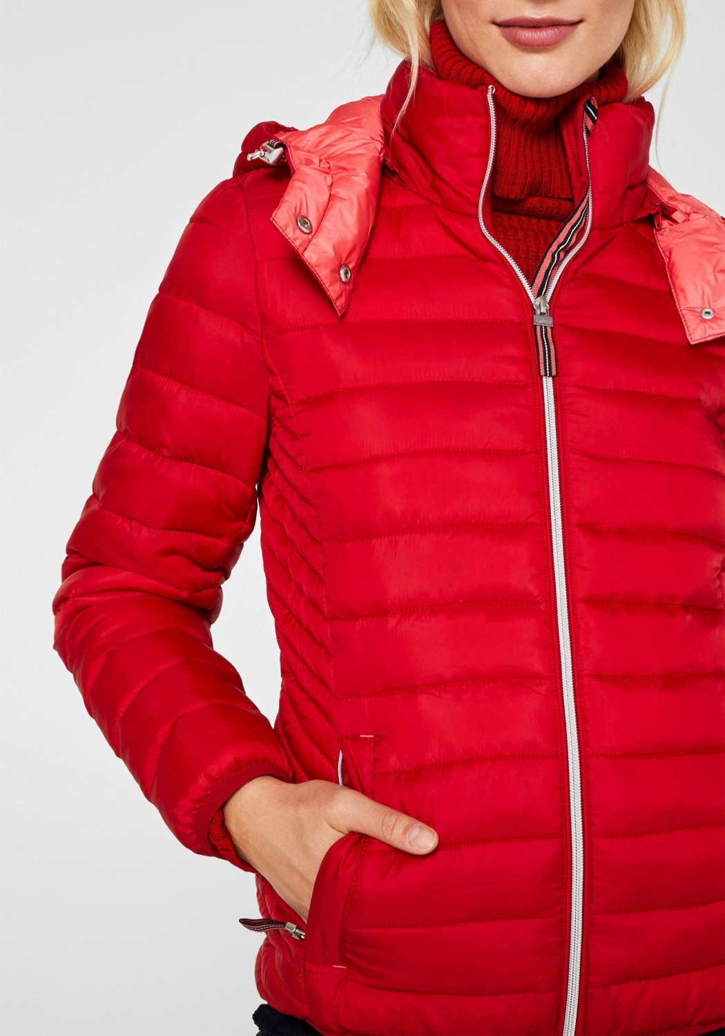 Esprit Quilted Jacket With 3M Thinsulate Filling dark red (129EE1G005