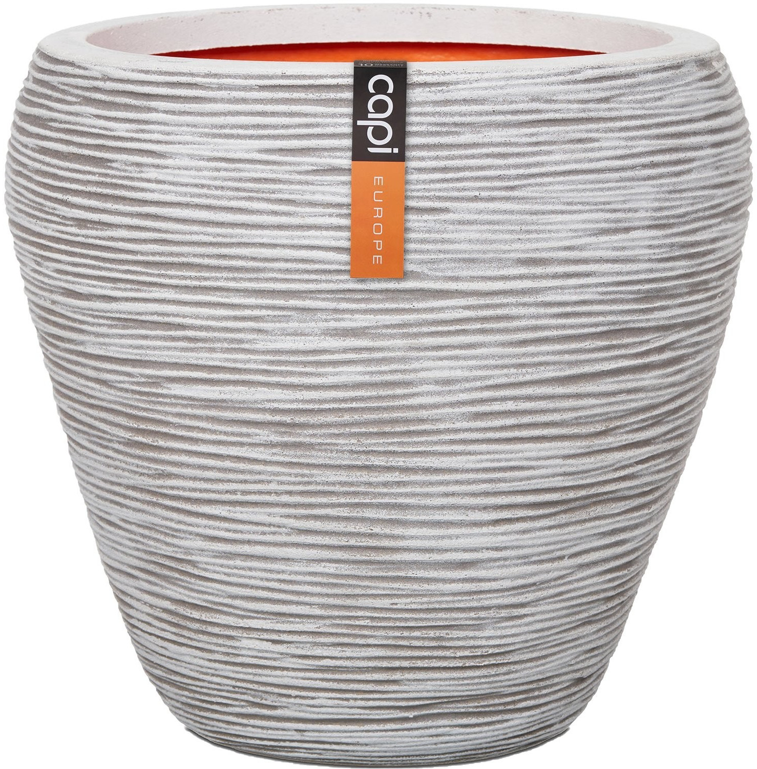 Capi Nature Rib Conical Round 42 x 38 cm Ivory
