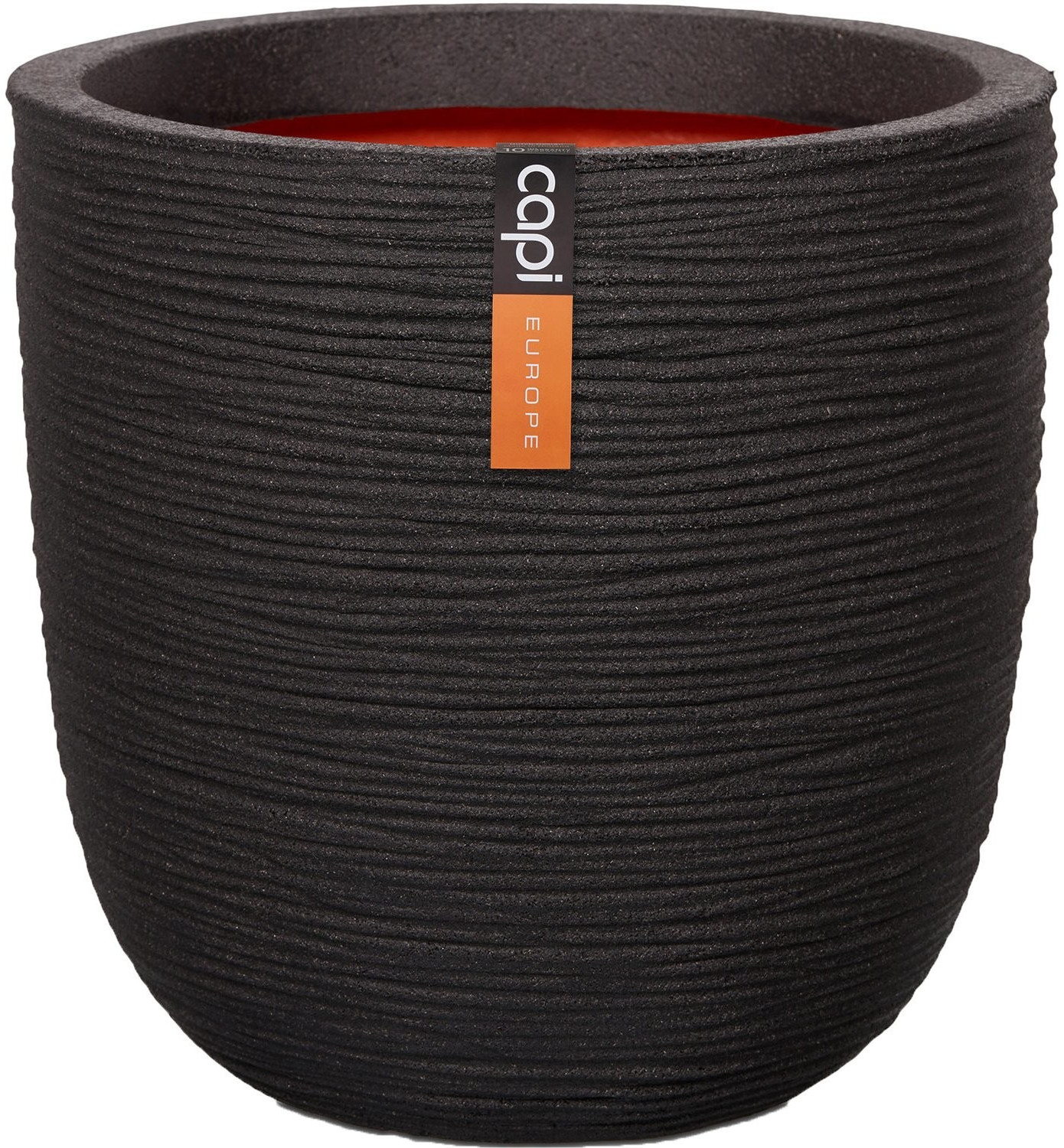 Capi Nature Rib Sphere 35 x 34 cm Black