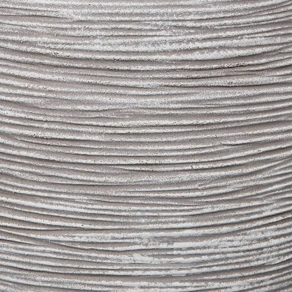 Capi Nature Rib Sphere Low 40 x 32 cm Ivory
