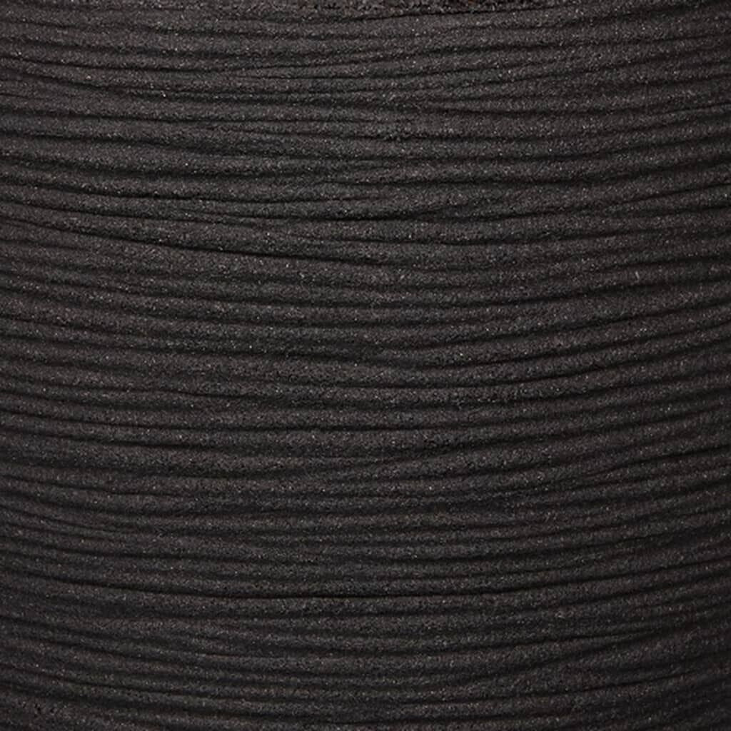 Capi Nature Rib Square 40 x 40 x 40 cm Black