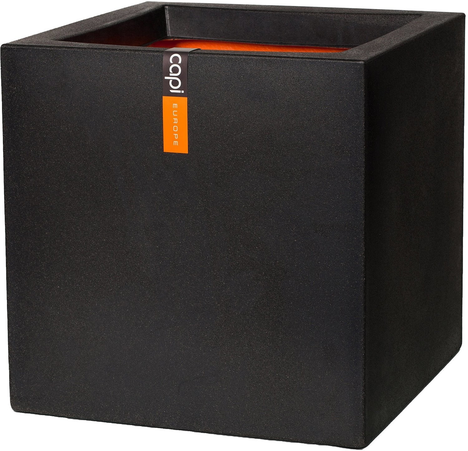 Capi Smooth Square 50 x 50 x 50 cm Black