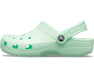 pastel green crocs
