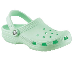 mint green crocs