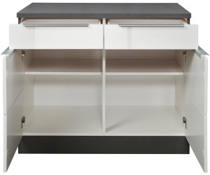 Held bei | Möbel Brindisi weiß/graphit ab 100cm Preisvergleich Küchenunterschrank 301,74 €