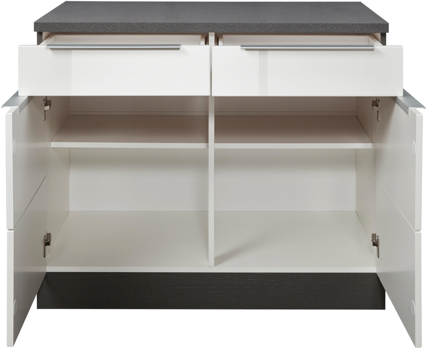 Preisvergleich | Küchenunterschrank 301,74 € bei Möbel weiß/graphit Brindisi 100cm Held ab