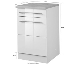 Held Möbel Küchenunterschrank 50cm weiß (751559) ab 182,74 € |  Preisvergleich bei