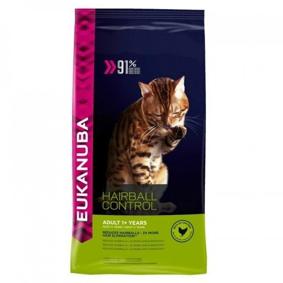 Eukanuba Adultes Contrôle des boules de poils poulet (2 kg)