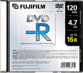 Fuji Magnetics DVD-R 4,7GB 120min 16x 10pk Slim Case