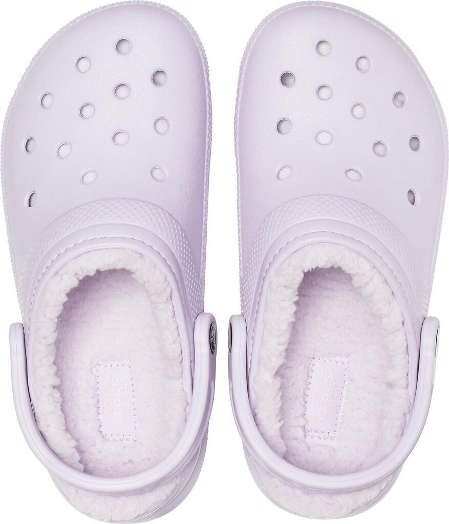 Lavender crocs with deals fur