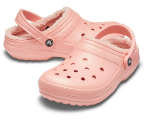 Melon fur crocs