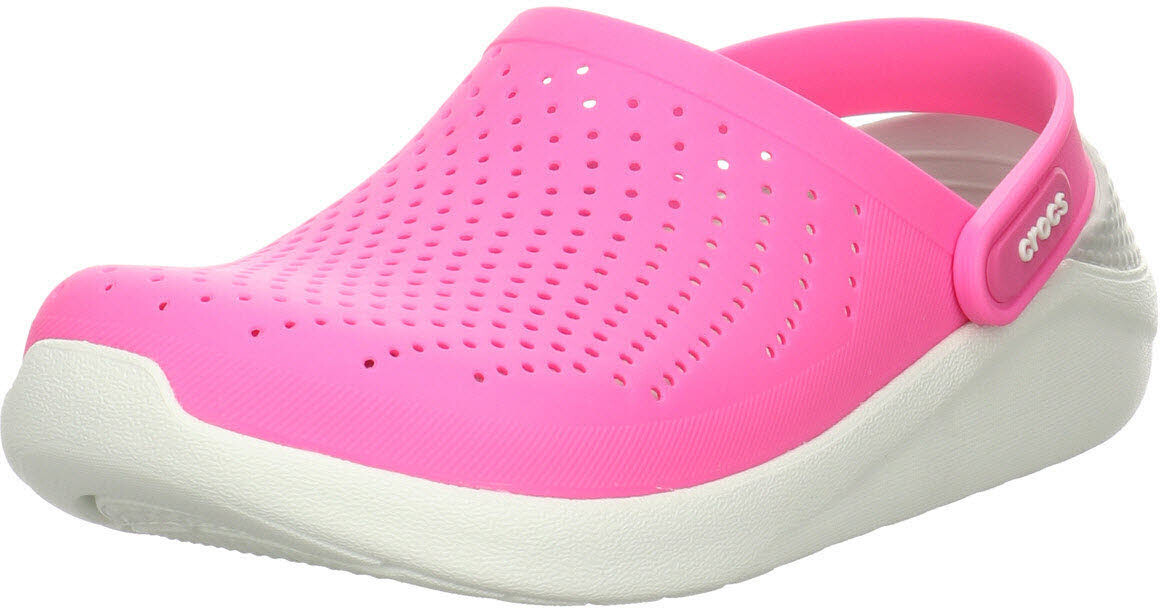 Buy Crocs LiteRide Clog Electric Pink/Almost White from £54.99 (Today ...