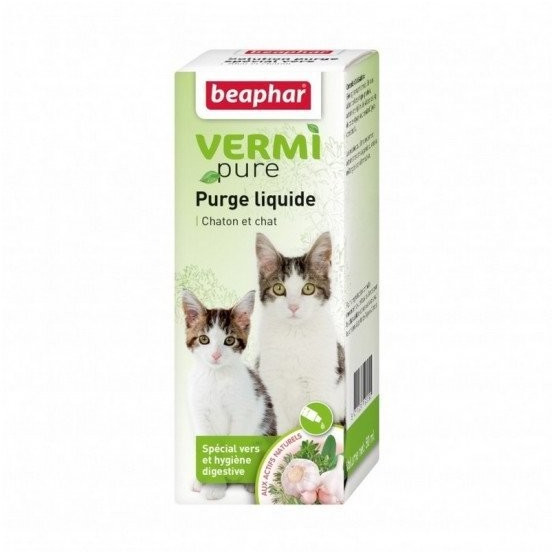 Beaphar VERMIpure Solution aux plantes pour chat 50 ml
