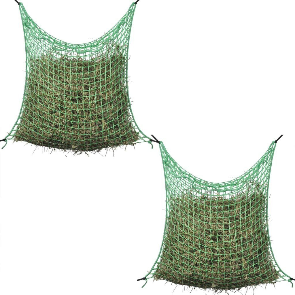 VidaXL Filets à foin carrés 0,9 x 2 m 2 pièces (279113)