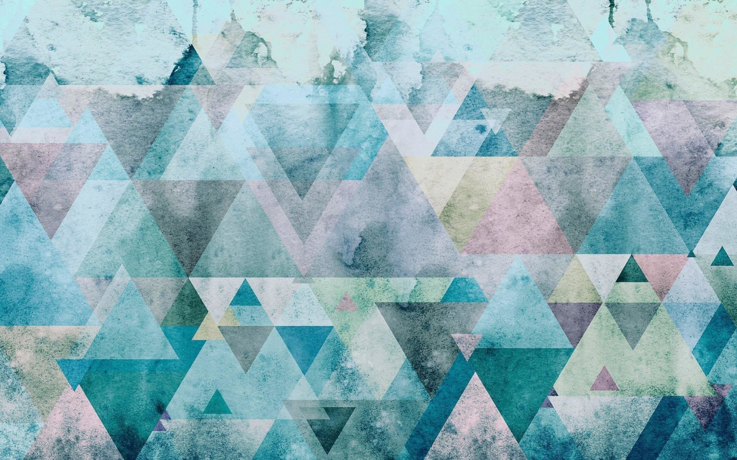 Komar Pure Triangles Blue 400 x 250 cm