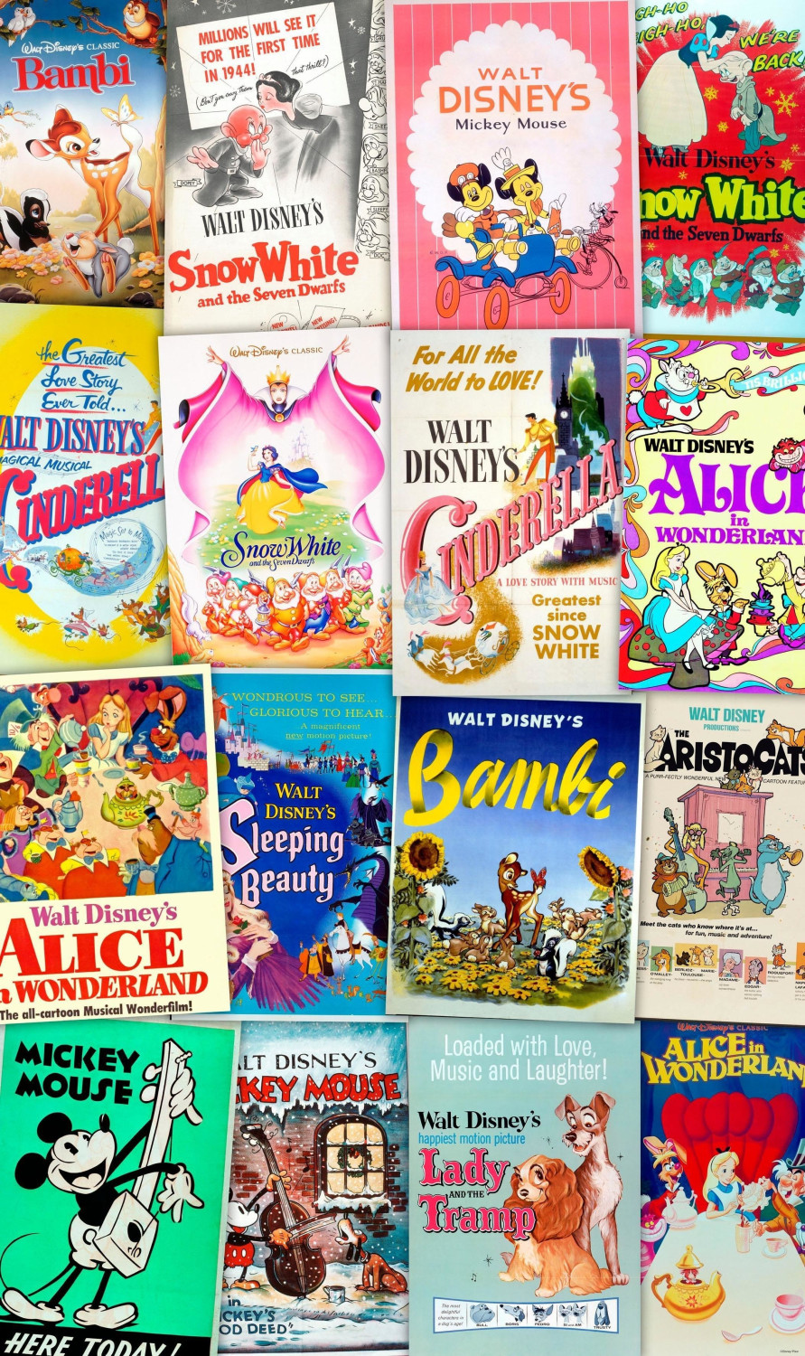Komar Disney Movie Posters Retro Girls 120 x 200 cm