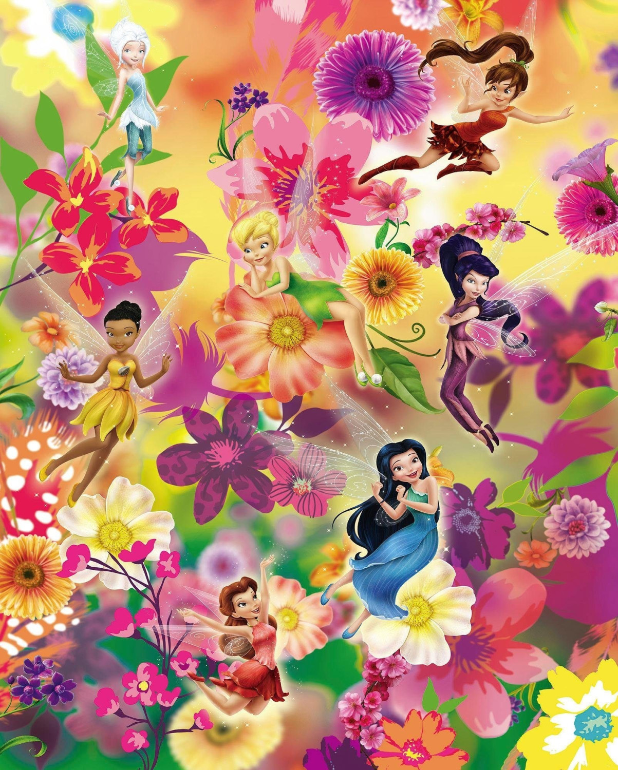 Komar Fairies Flowers 200 x 250 cm