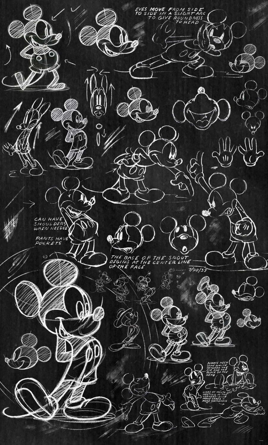 Komar Mickey - Chalkboard 120 x 200 cm