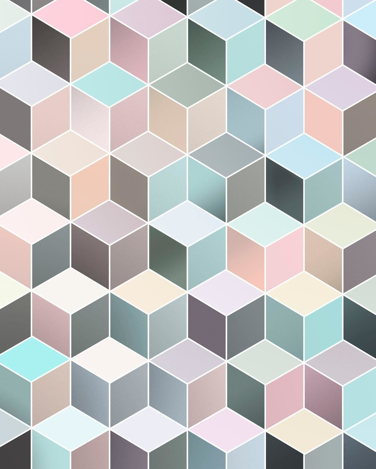 Komar Pure Cubes Pastel 200 x 250 cm