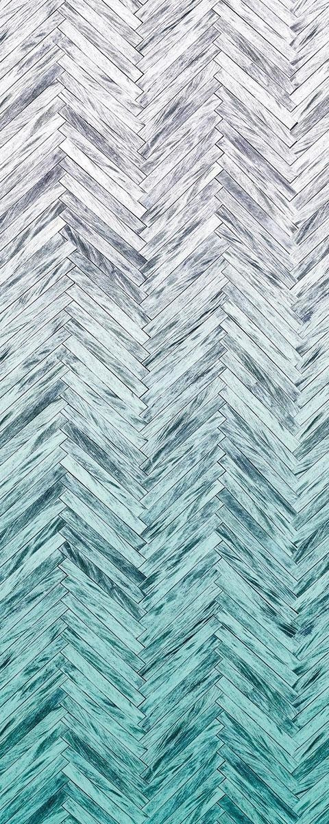 Komar Herringbone Mint Panel 100 x 250 cm