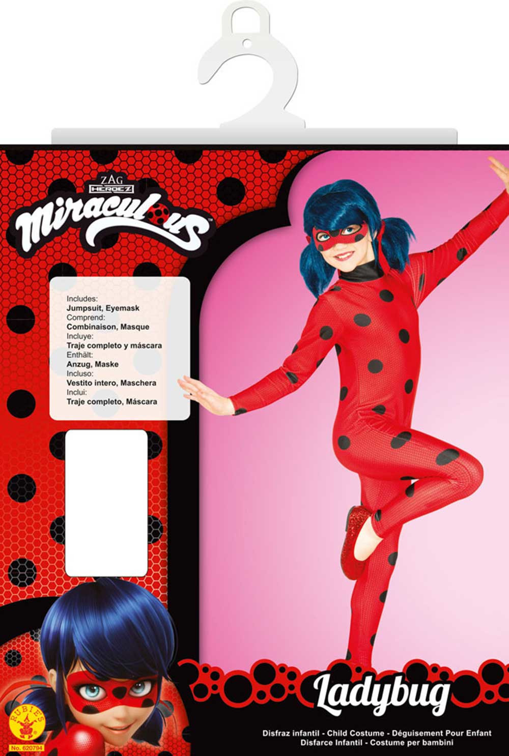 Rubies - Masque Miraculous Ladybug Deluxe pour enfants, taille unique  (Rubie's 34975) : : Jouets