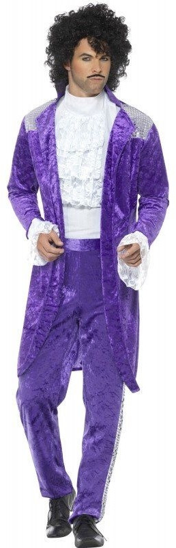 Smiffy's 80s Purple Musician Costume (48004)