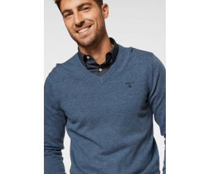 | Lambswool blue Sweater (8010520-489) Fine GANT Preisvergleich Extra 80,99 € bei V-Neck ab stone melange