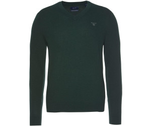 GANT Extra Fine Lambswool V-Neck Sweater tartan green (8010520-374)