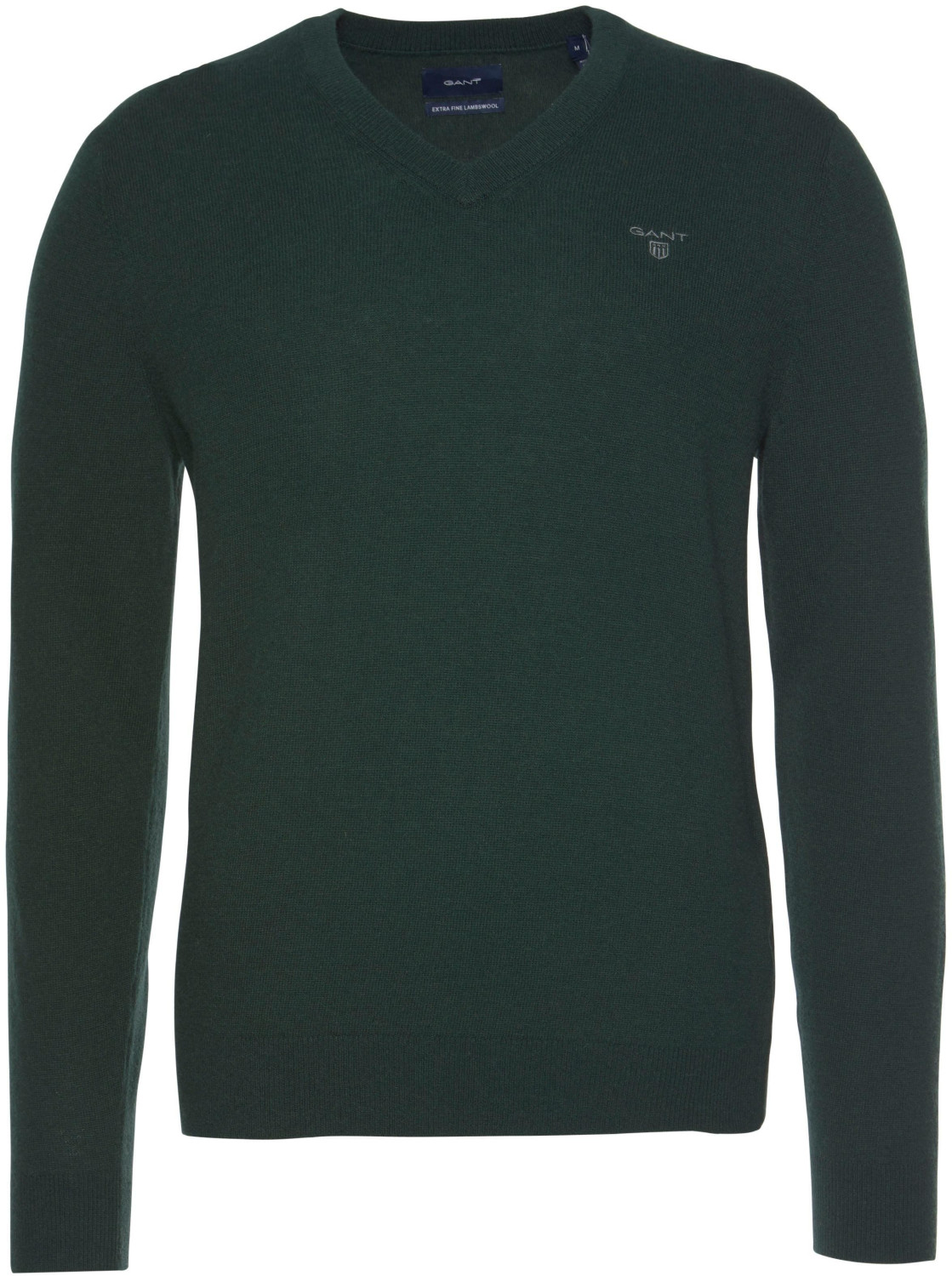 GANT Extra Fine Lambswool V-Neck Sweater tartan green (8010520-374)