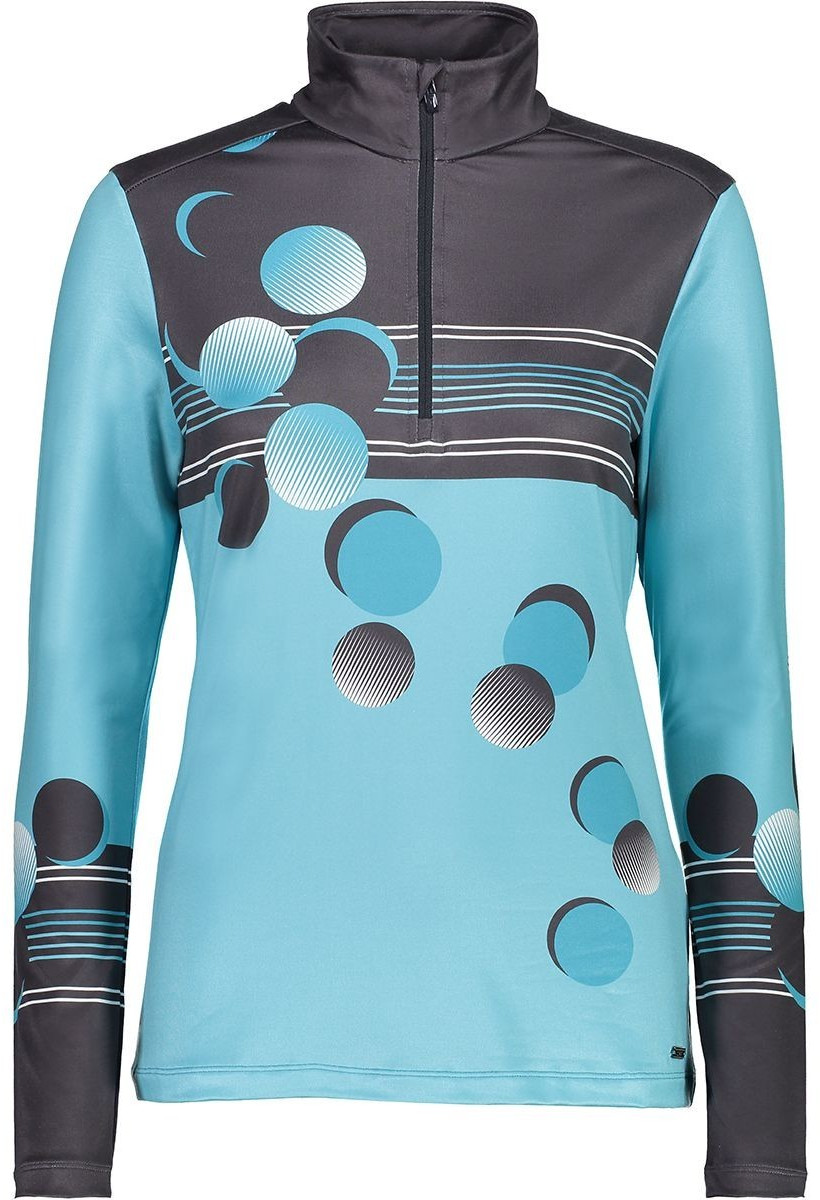 CMP Carbonium Stretch Pullover (39L2106) turchese/antracite/curacao