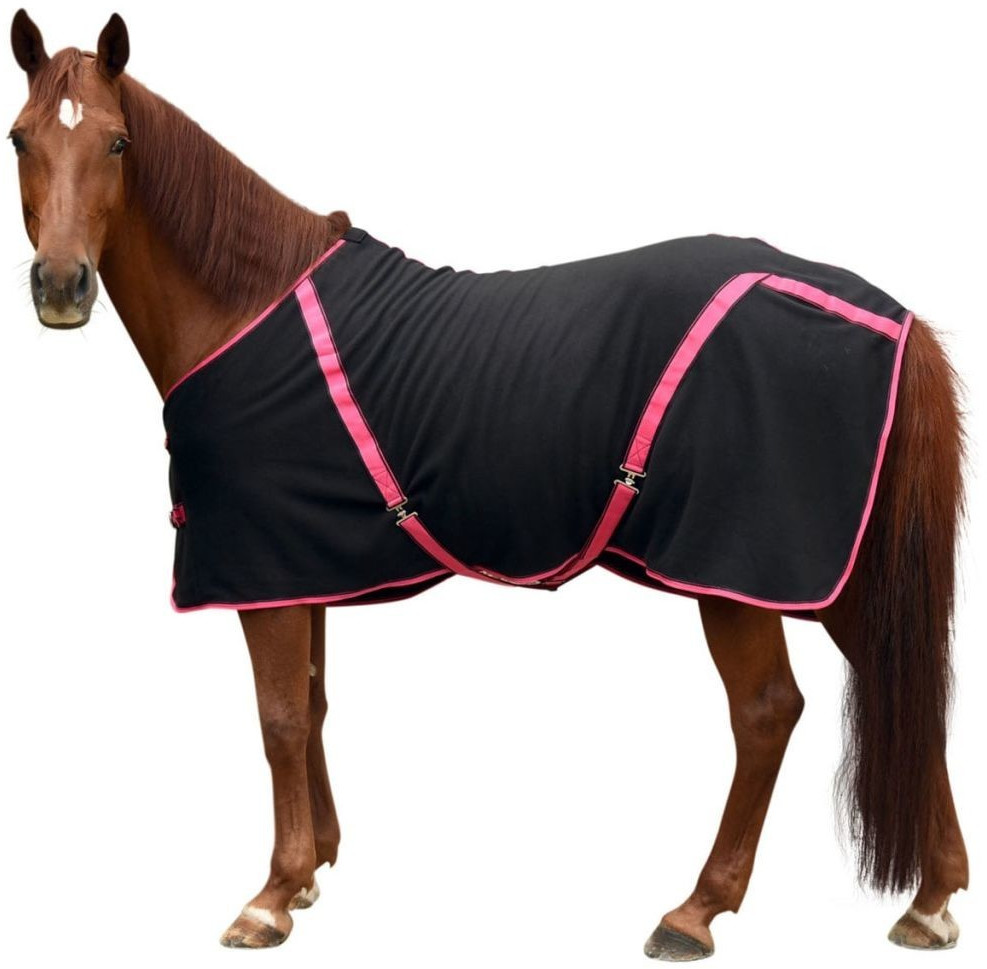 Kerbl RugBe Classic Fleece noir/fraise 145/195 cm
