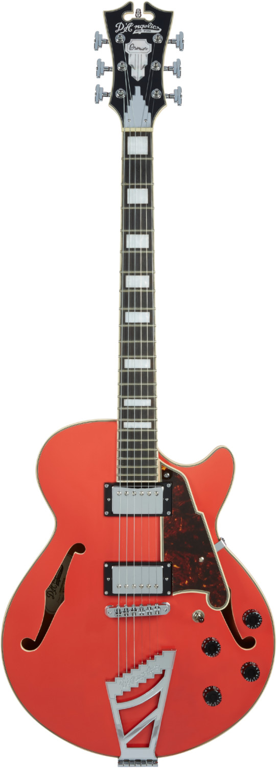 D'Angelico Premier SS Stairstep Fiesta Red
