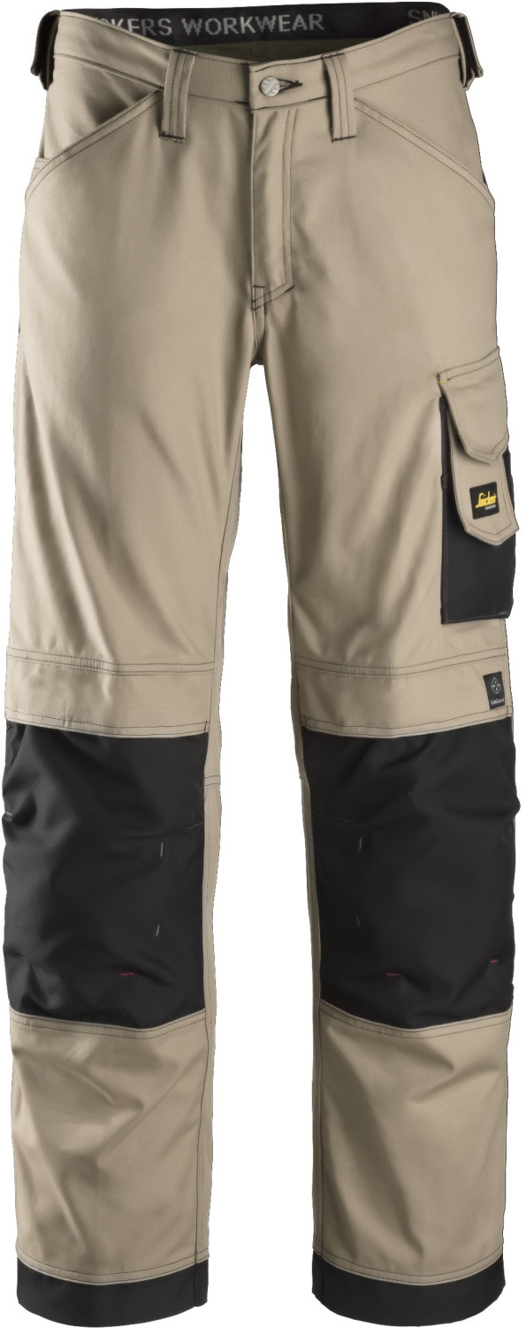 Snickers Canvas+ Trousers (3314-2004) khaki/black