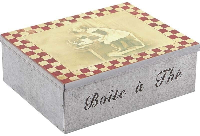 Aubry Gaspard Boîte à thé en métal 6 compartiments (VCP 1100)