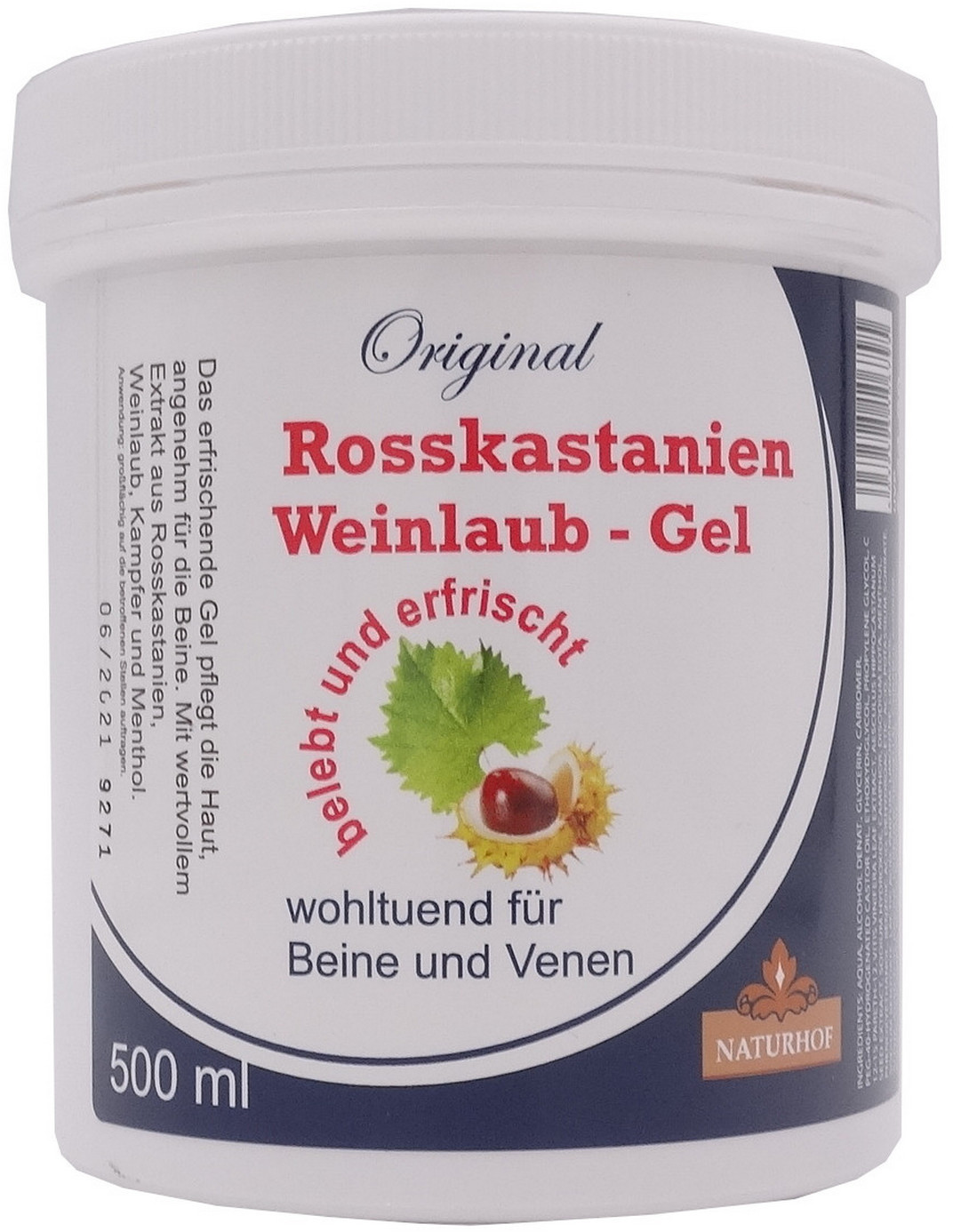 Naturhof Original Rosskastanien Weinlaub - Gel (500ml) ab 4,69 €