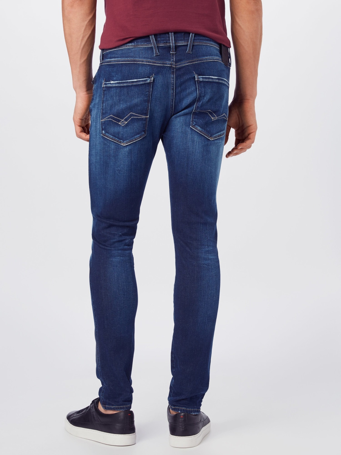 Buy Replay Anbass Hyperflex Slim Fit Jeans (M914Y .000.661 A06) dark ...