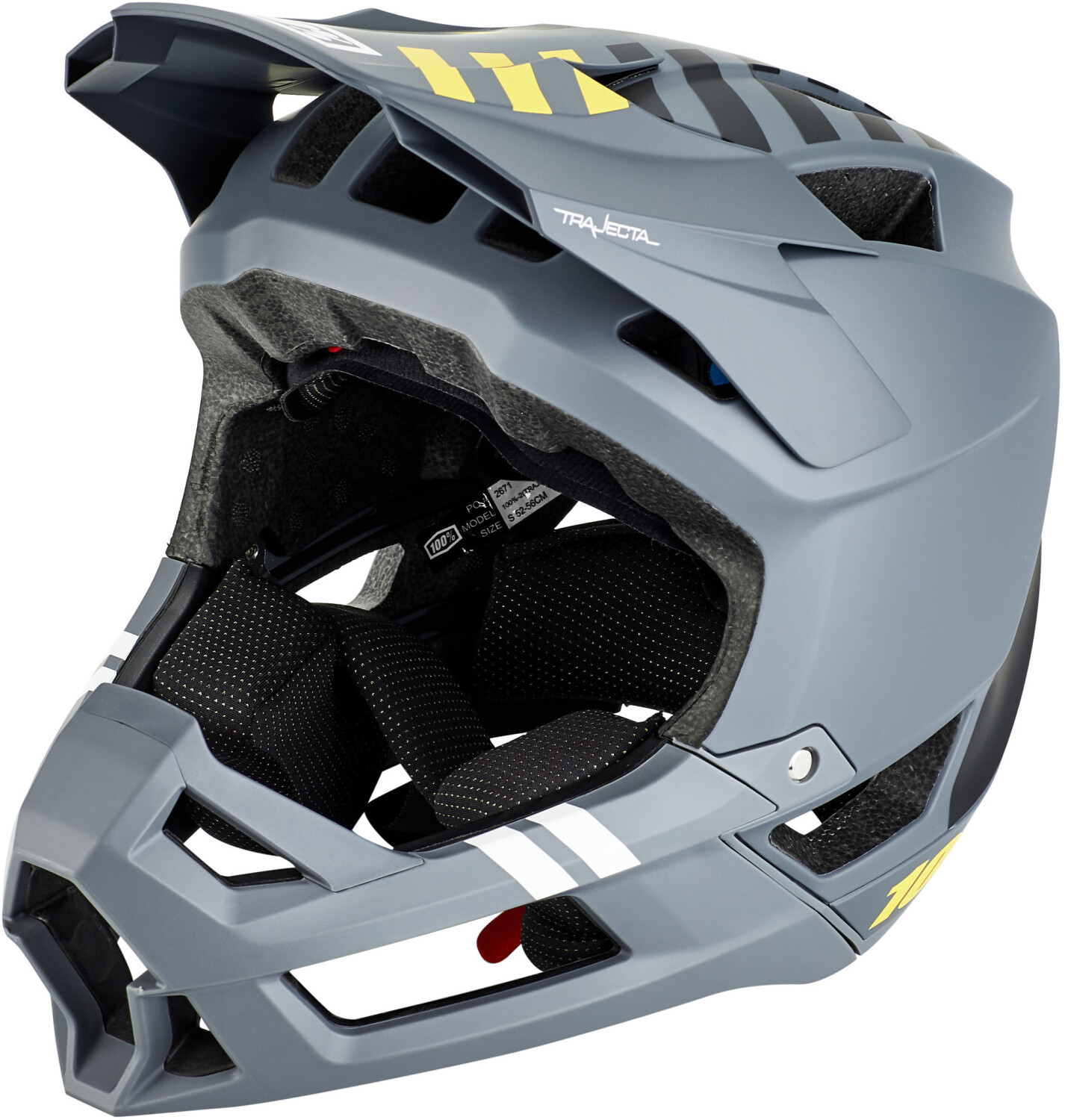 100% Trajecta Helmet charcoal
